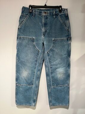 Carhartt Relaxed Carpenter Jeans in Light Blue Denim